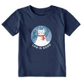 Toddler Snowman Cat Short Sleeve Crusher Tee product image 1