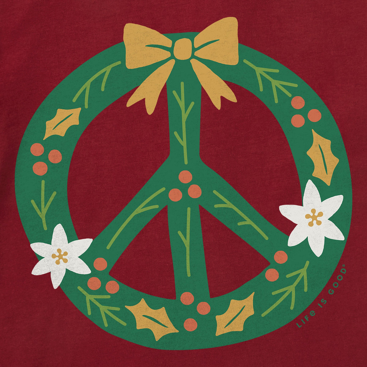 Toddler Peace Wreath Short Sleeve Crusher Tee product image 4