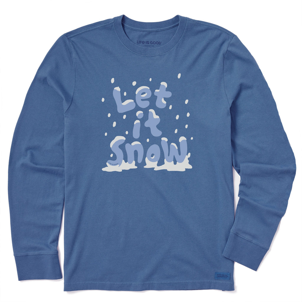 Men's Let it Snow Stack Long Sleeve Crusher Tee product image 1