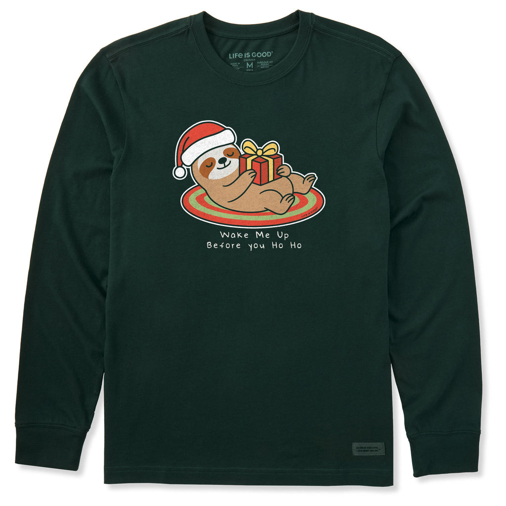 Men's Wake Me Up Before you Ho Ho Long Sleeve Crusher Tee product image 1