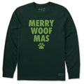 Men's Merry Woofmas Stack Long Sleeve Crusher Tee product image 1