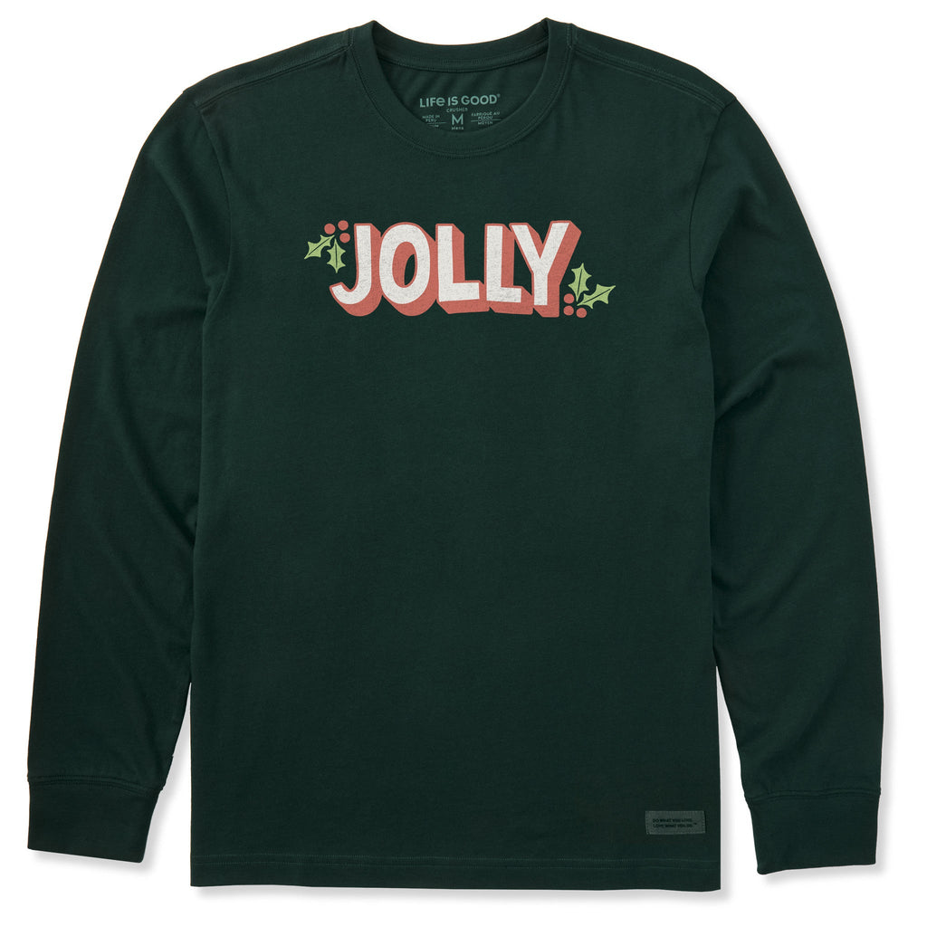 Men's Jolly with Holly Long Sleeve Crusher Tee product image 1