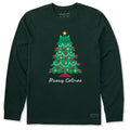 Men's Meowy Catmas Cat Tree Long Sleeve Crusher Tee product image 1