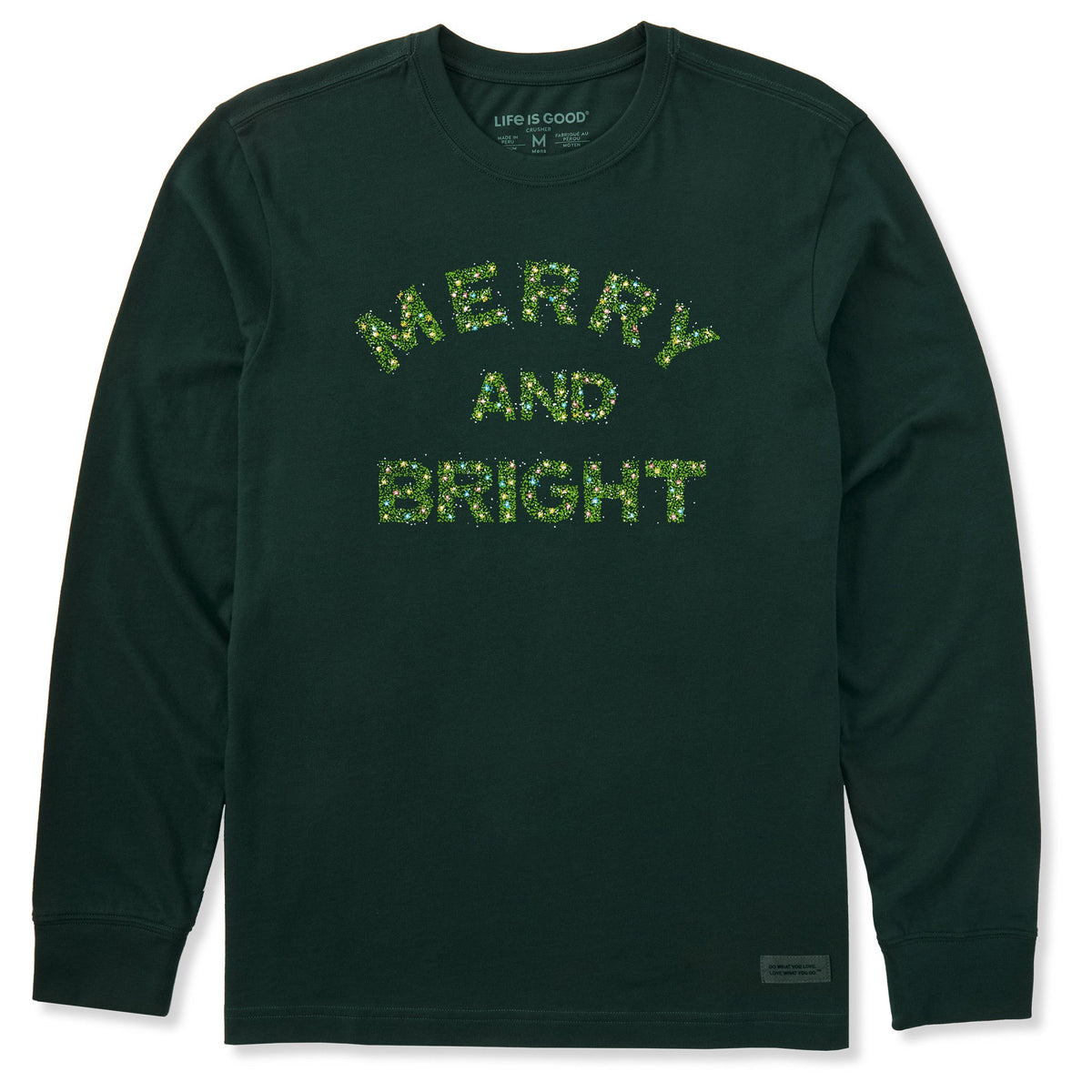 Men's Merry and Bright Sparkle Long Sleeve Crusher Tee product image 1
