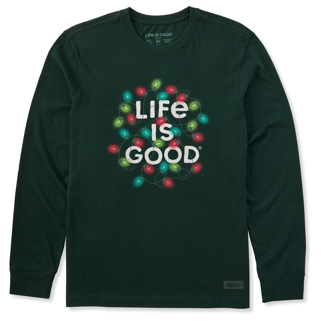 Men's Christmas Lights LIG Stack Long Sleeve Crusher Tee product image 1
