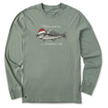 Men's Christmas Cod Long Sleeve Crusher Tee