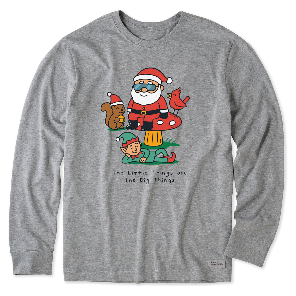 Men's Little Forest Santa Long Sleeve Crusher Tee product image 1
