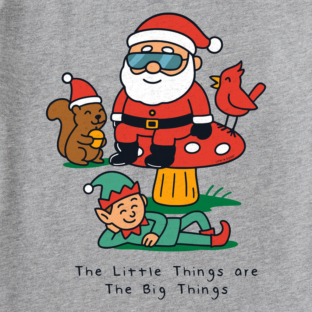 Men's Little Forest Santa Long Sleeve Crusher Tee product image 2