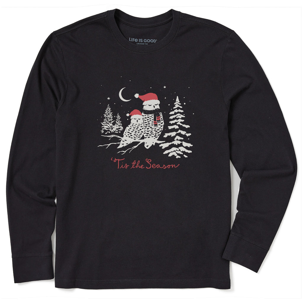 Men's Tis the Season Owls Long Sleeve Crusher Tee product image 1