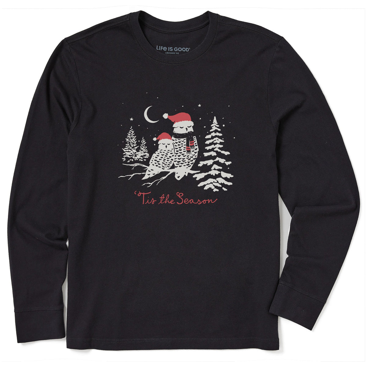 Men's Tis the Season Owls Long Sleeve Crusher Tee product image 1