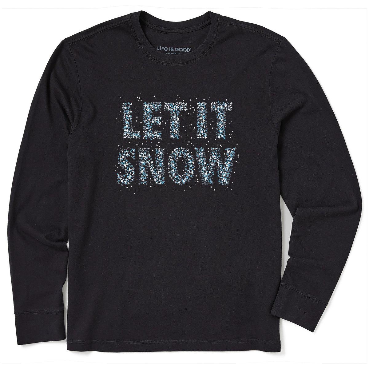 Men's Let it Snow Sparkle Long Sleeve Crusher Tee product image 1