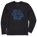 Men's Snowflake Cabin Long Sleeve Crusher Tee product image 1