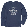 Men's It's a Wonderful Life Stack Long Sleeve Crusher Tee product image 1