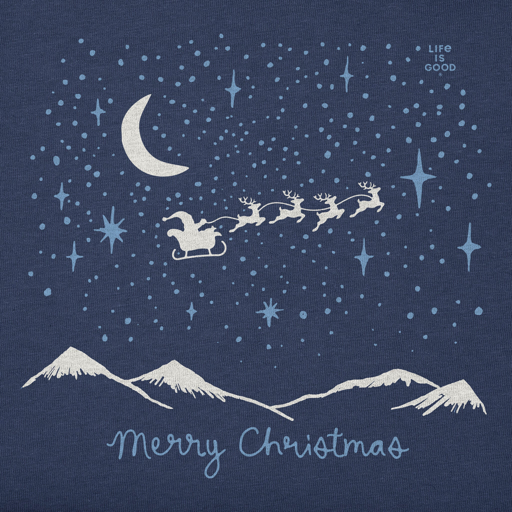Men's Santa in the Sky Long Sleeve Crusher Tee product image 2