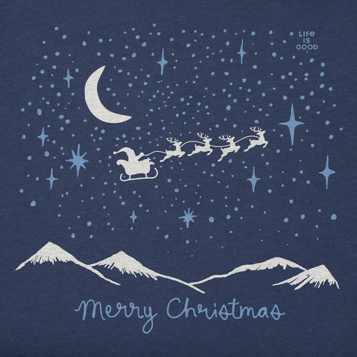 Men's Santa in the Sky Long Sleeve Crusher Tee product image 2