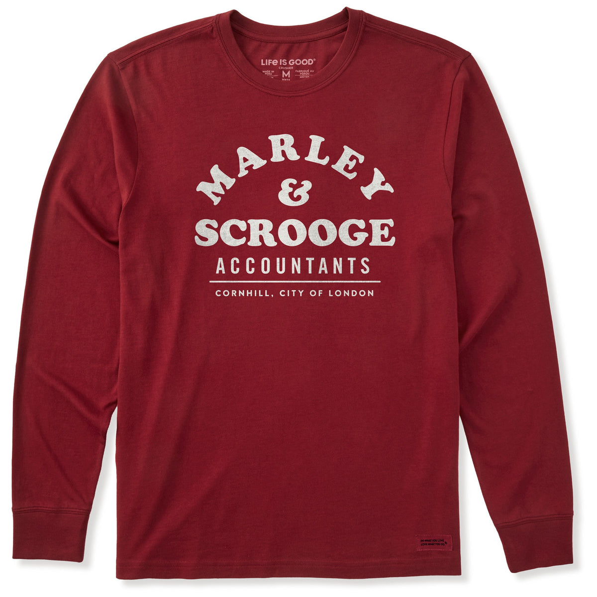 Men's Marley & Scrooge Accountants Long Sleeve Crusher Tee product image 1