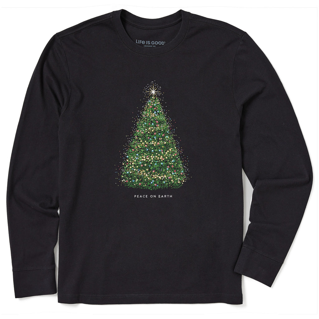 Men's Peace on Earth Tree Long Sleeve Crusher Tee product image 1