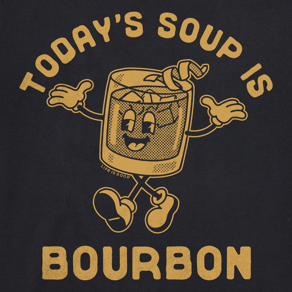 Men's Today's Soup is Bourbon Long Sleeve Crusher Tee product image 2