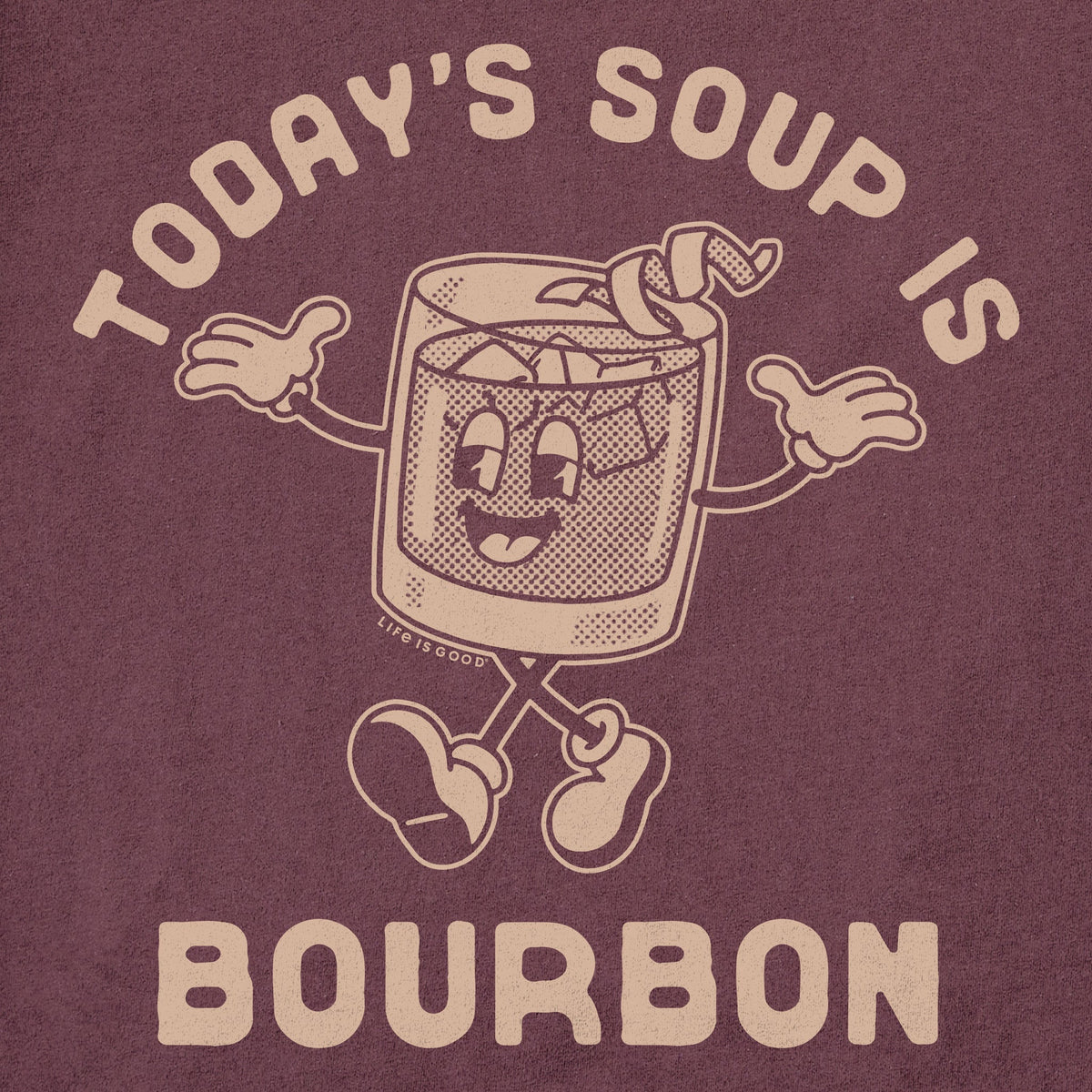 Men's Today's Soup is Bourbon Long Sleeve Crusher Tee product image 4