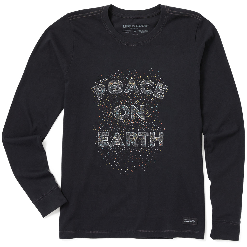 Women's Peace on Earth Long Sleeve Crusher Tee product image 1