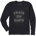 Women's Peace on Earth Long Sleeve Crusher Tee product image 1