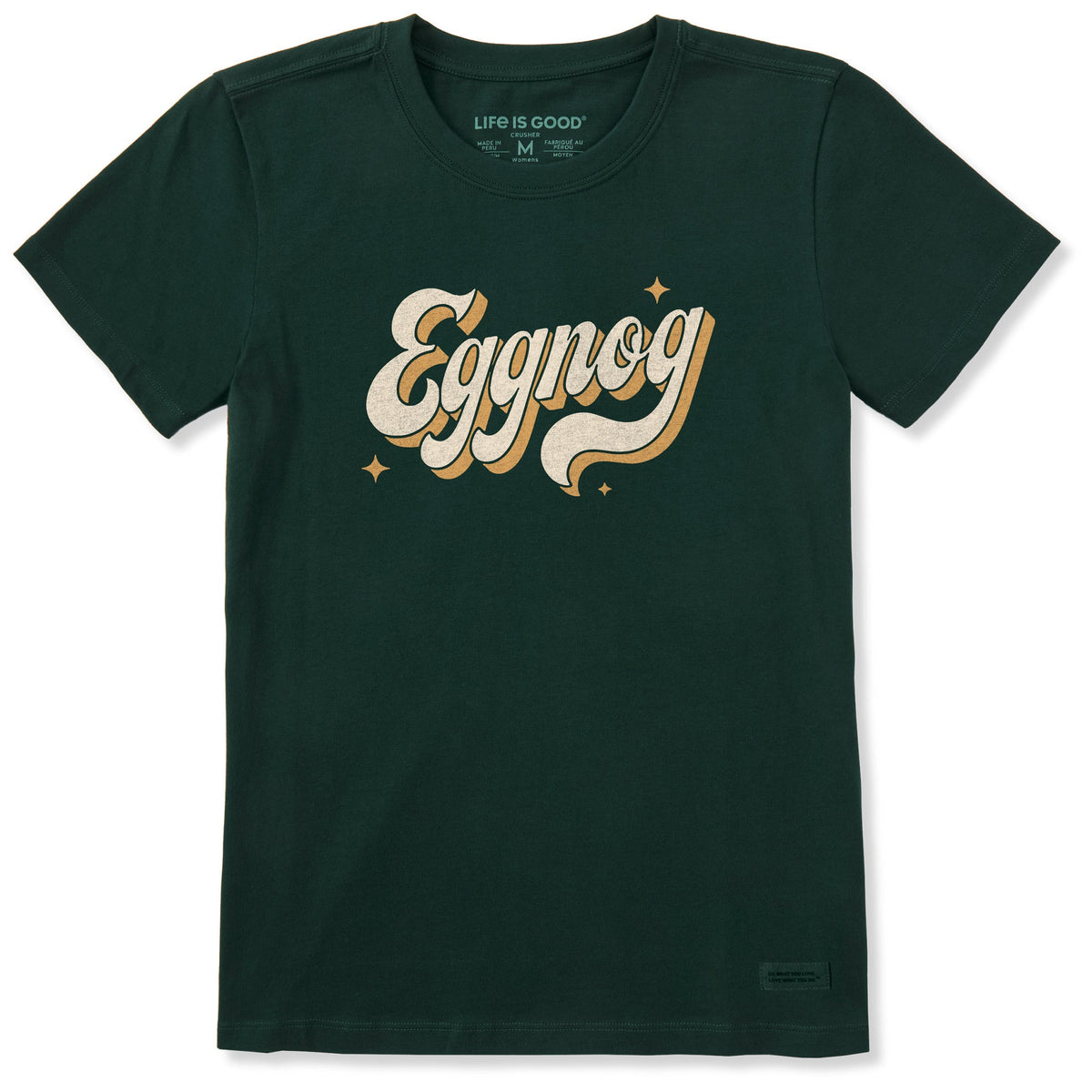 Women's Eggnog Script Short Sleeve Crusher Tee product image 1
