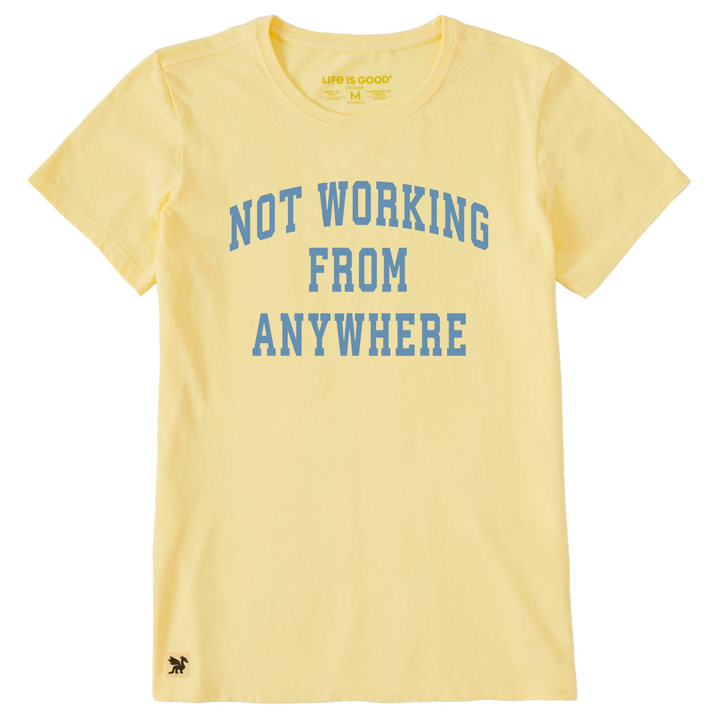 Women's Not Working From Anywhere Arch Short Sleeve Crusher product image 1