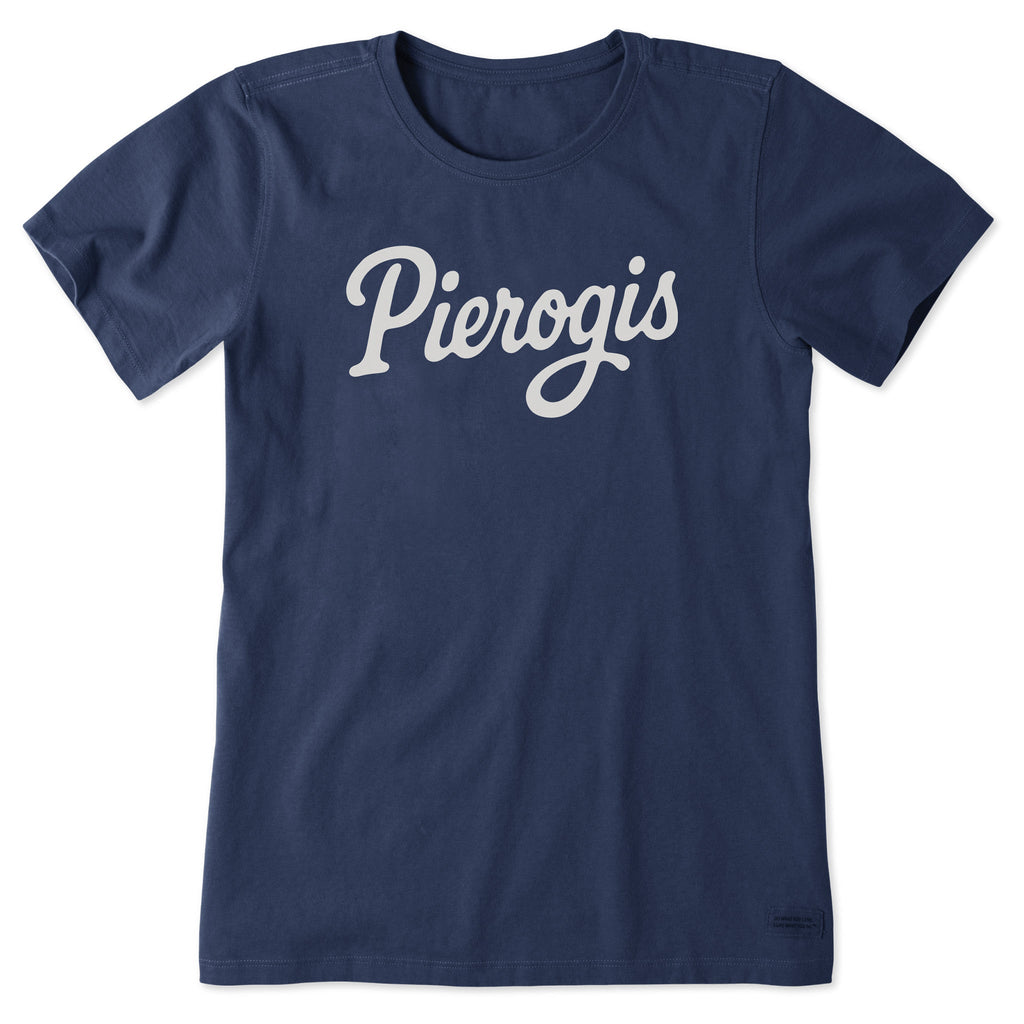 Women's Pierogis Script Short Sleeve Crusher Tee product image 3