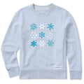 Women's Nine Snowflakes Simply True Fleece Crew