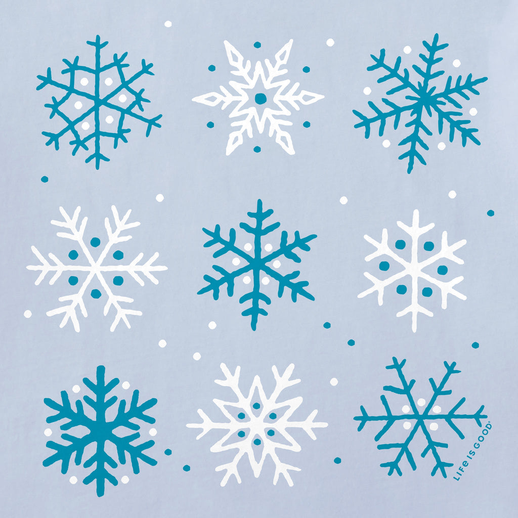 Women's Nine Snowflakes Simply True Fleece Crew