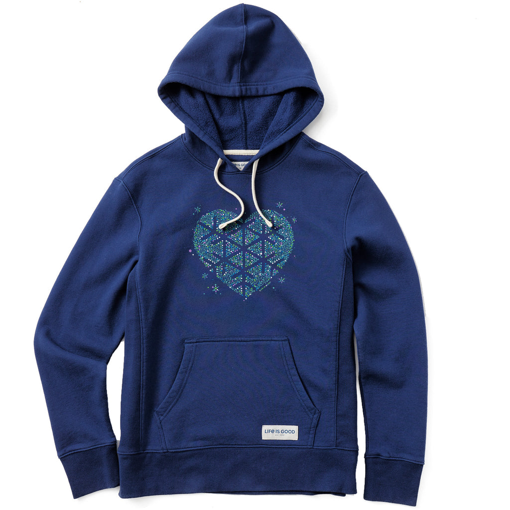 Women's Heart Snowflake Simply True Fleece Hoodie product image 1