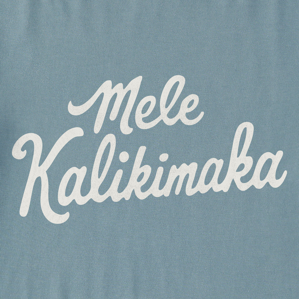 Women's Mele Kalikimaka Script Long Sleeve Crusher Boxy Tee product image 2