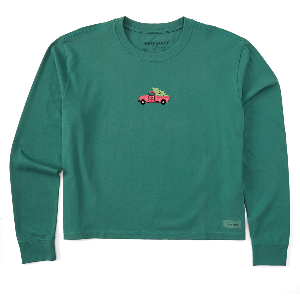 Women's Little Tree in Truck Long Sleeve Crusher Boxy Tee product image 1