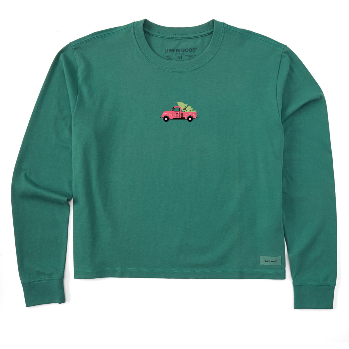 Women's Little Tree in Truck Long Sleeve Crusher Boxy Tee product image 1