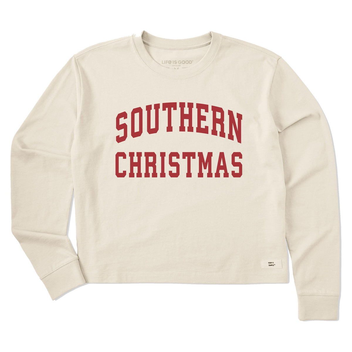 Women's Southern Christmas Arch Long Sleeve Crusher Boxy Tee product image 1