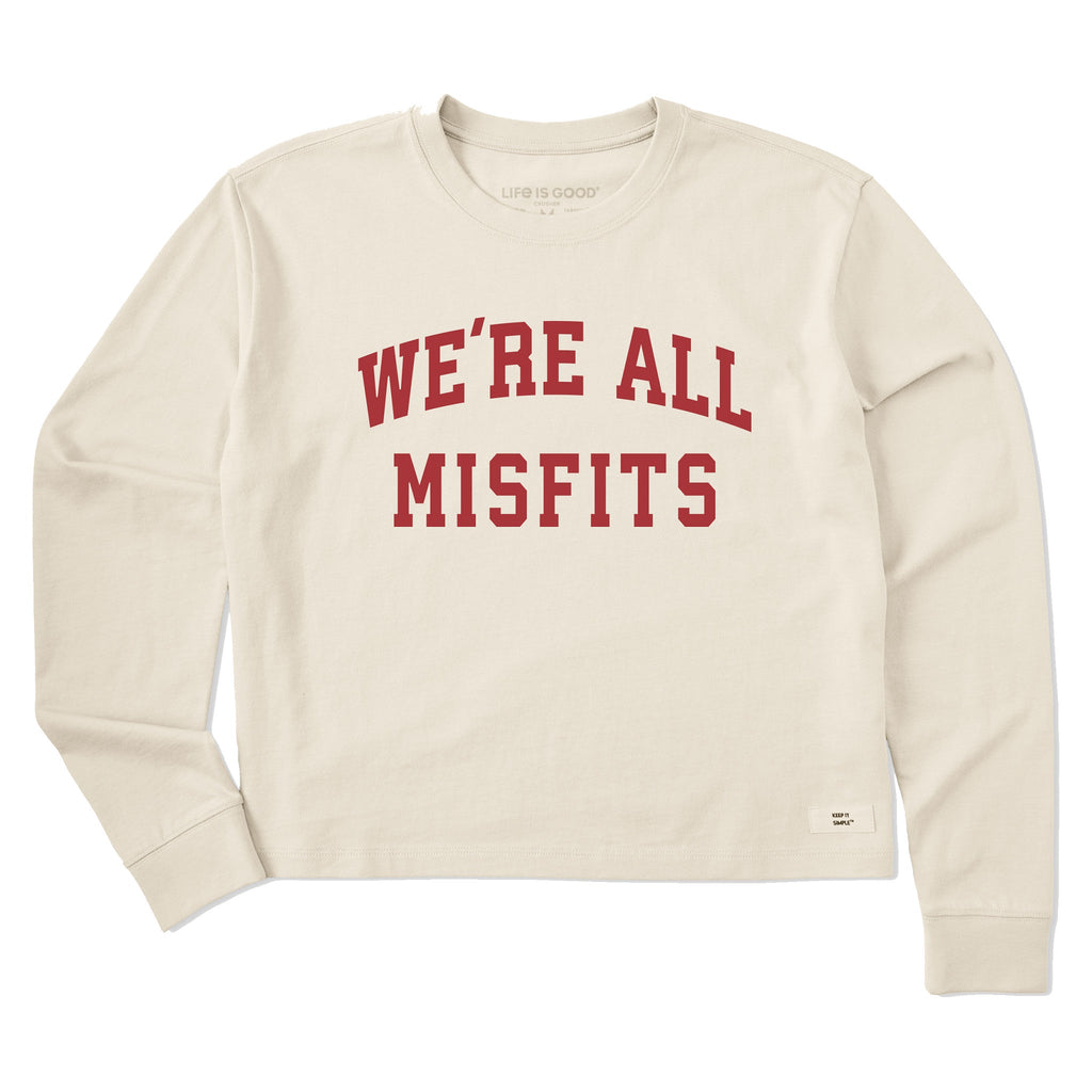 Women's We're All Misfits Arch Long Sleeve Crusher Boxy Tee product image 1