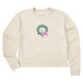 Women's Cat Nap Wreath Long Sleeve Crusher Boxy Tee product image 1