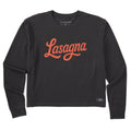 Women's Lasagna Script Long Sleeve Crusher Boxy Tee product image 1