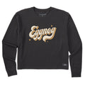 Women's Eggnog Script Long Sleeve Crusher Boxy Tee product image 1