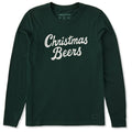 Women's Christmas Beers Script Long Sleeve Crusher Tee product image 1