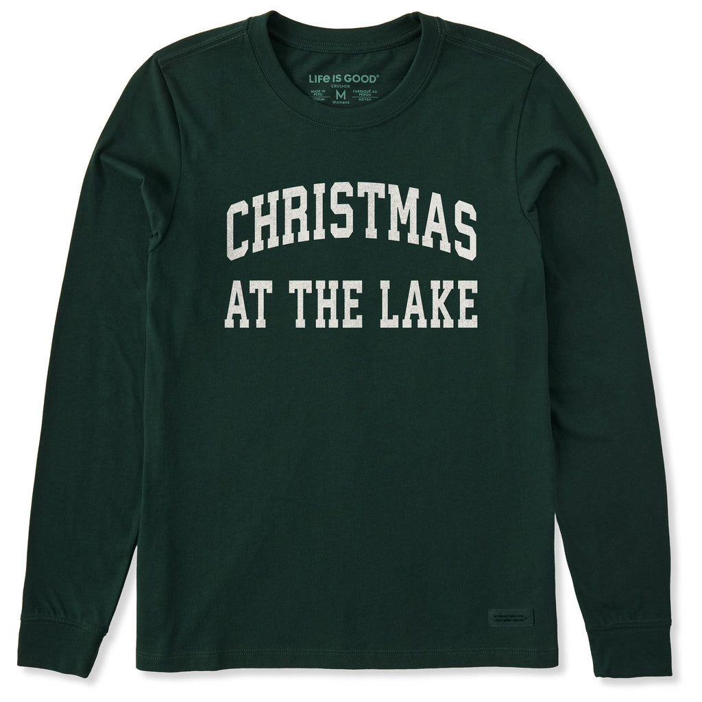 Women's Christmas at the Lake Arch Long Sleeve Crusher Tee product image 1