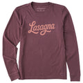 Women's Lasagna Script Long Sleeve Crusher Tee product image 1