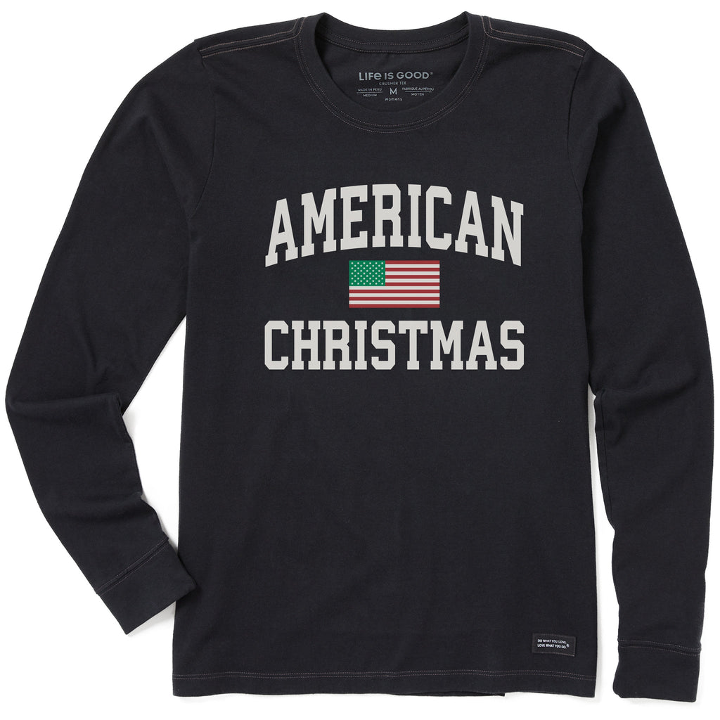 Women's American Christmas Arch Long Sleeve Crusher Tee product image 1