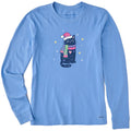 Women's Lil Winter Cat Long Sleeve Crusher Tee