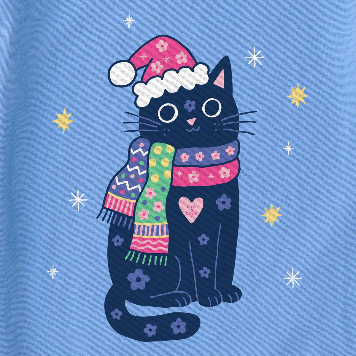 Women's Lil Winter Cat Long Sleeve Crusher Tee