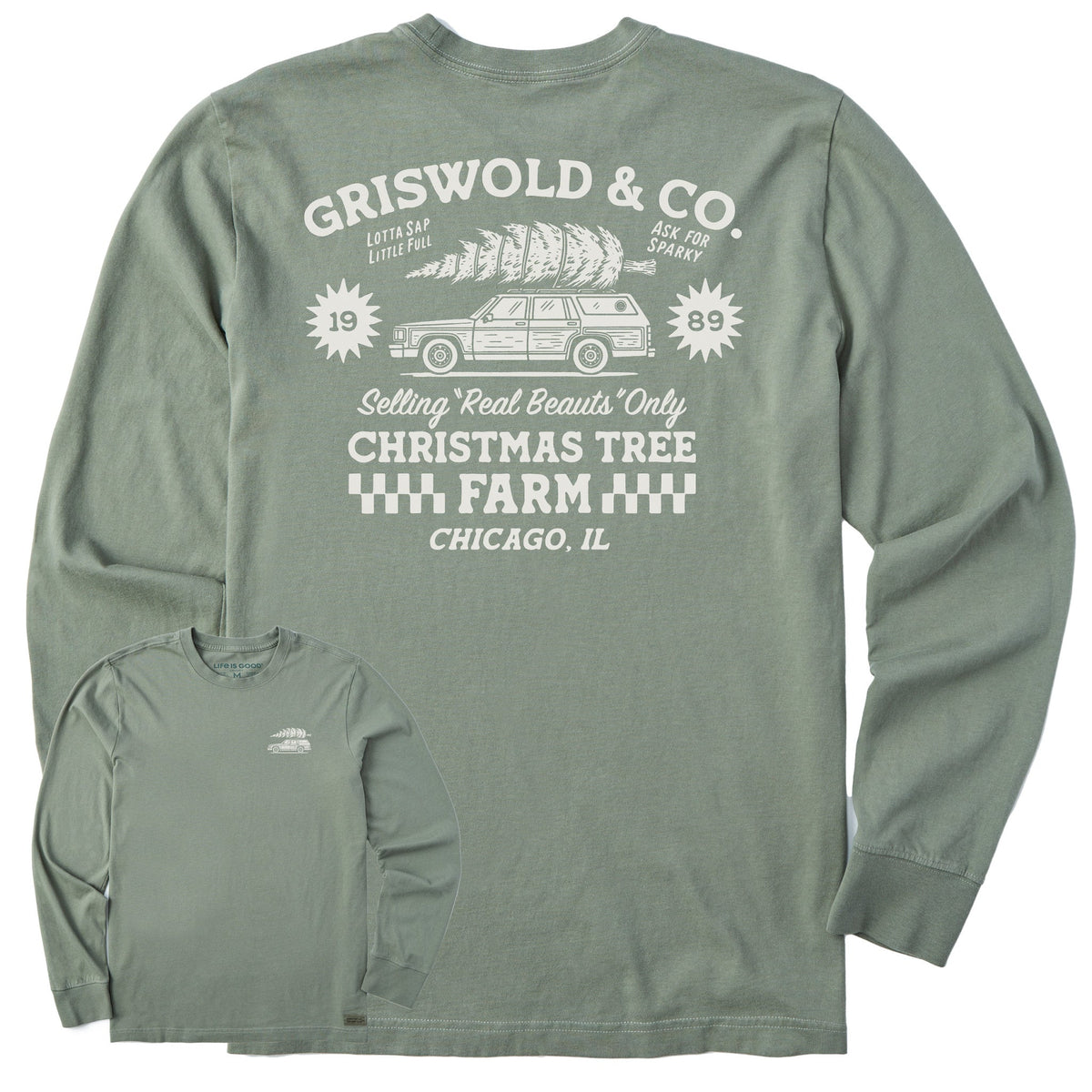 Men's Christmas Tree Farm Long Sleeve Crusher Tee product image 1