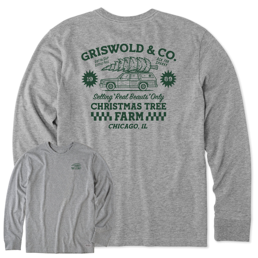 Men's Christmas Tree Farm Long Sleeve Crusher Tee product image 4