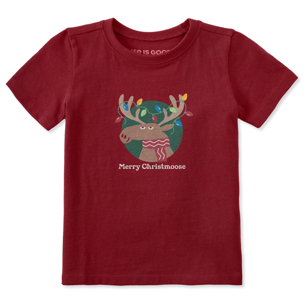 Toddler Merry Christmoose Lights Short Sleeve Crusher Tee product image 1