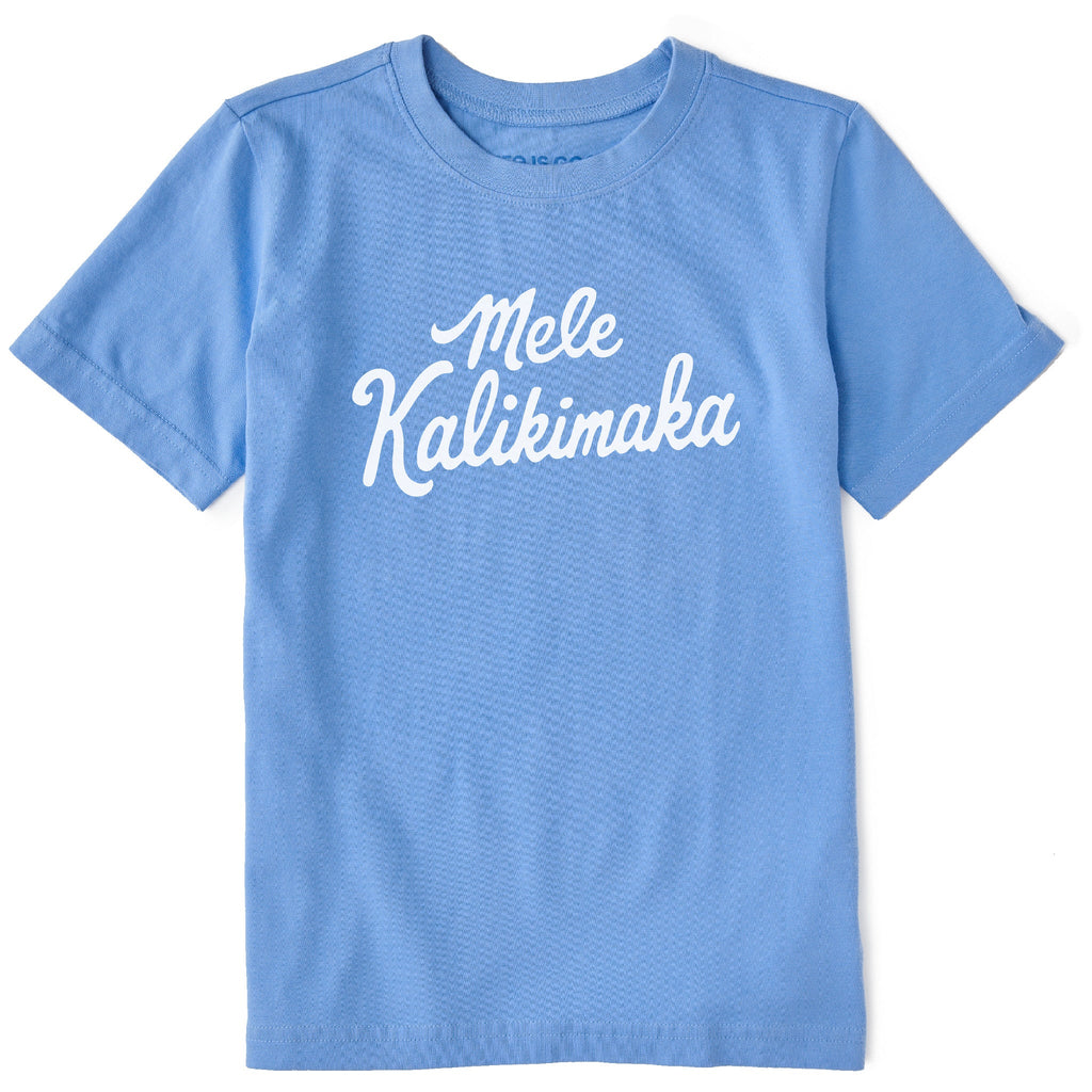 Kids Mele Kalikimaka Script Short Sleeve Crusher Tee product image 1