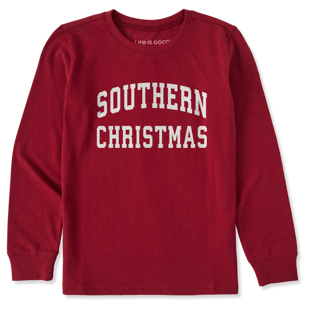 Kids Southern Christmas Arch Long Sleeve Crusher Tee product image 1